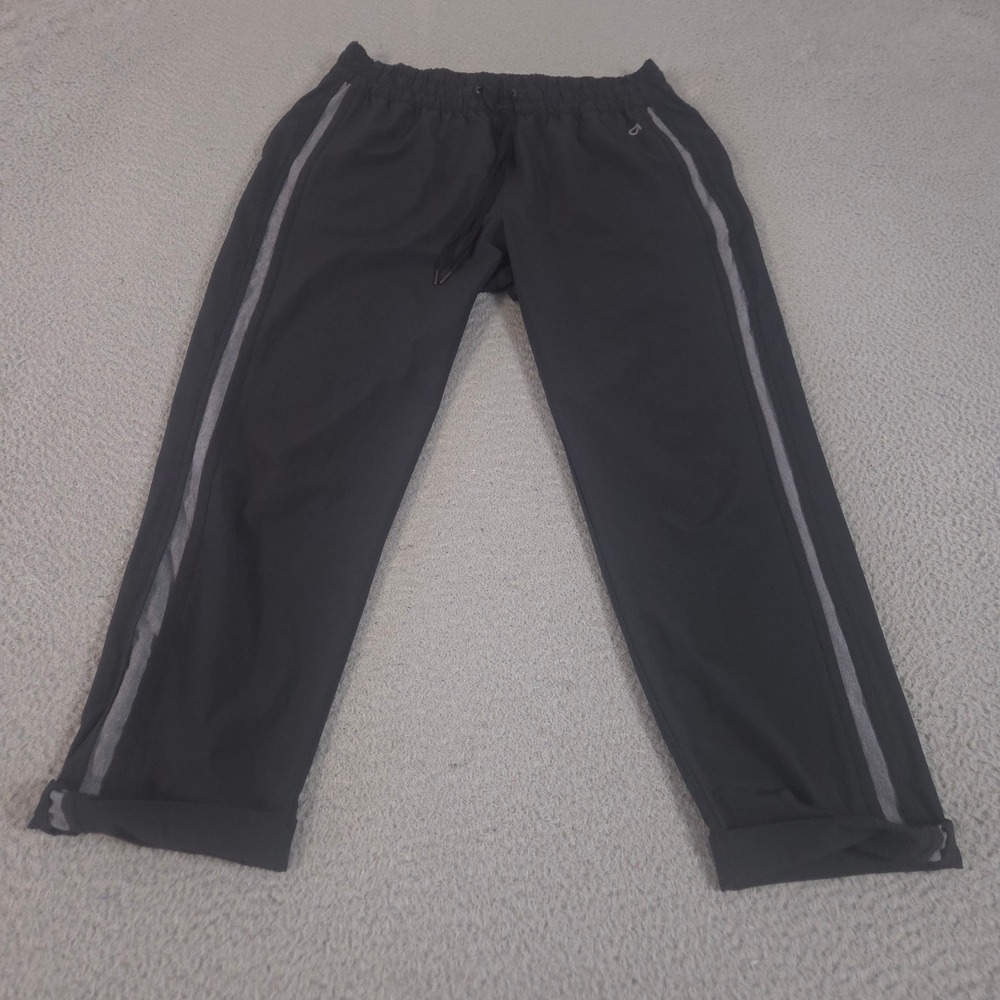 Gap Pants Womens Medium Studio Stripe Jogger Tapered Leg Activewear Gym GapFit